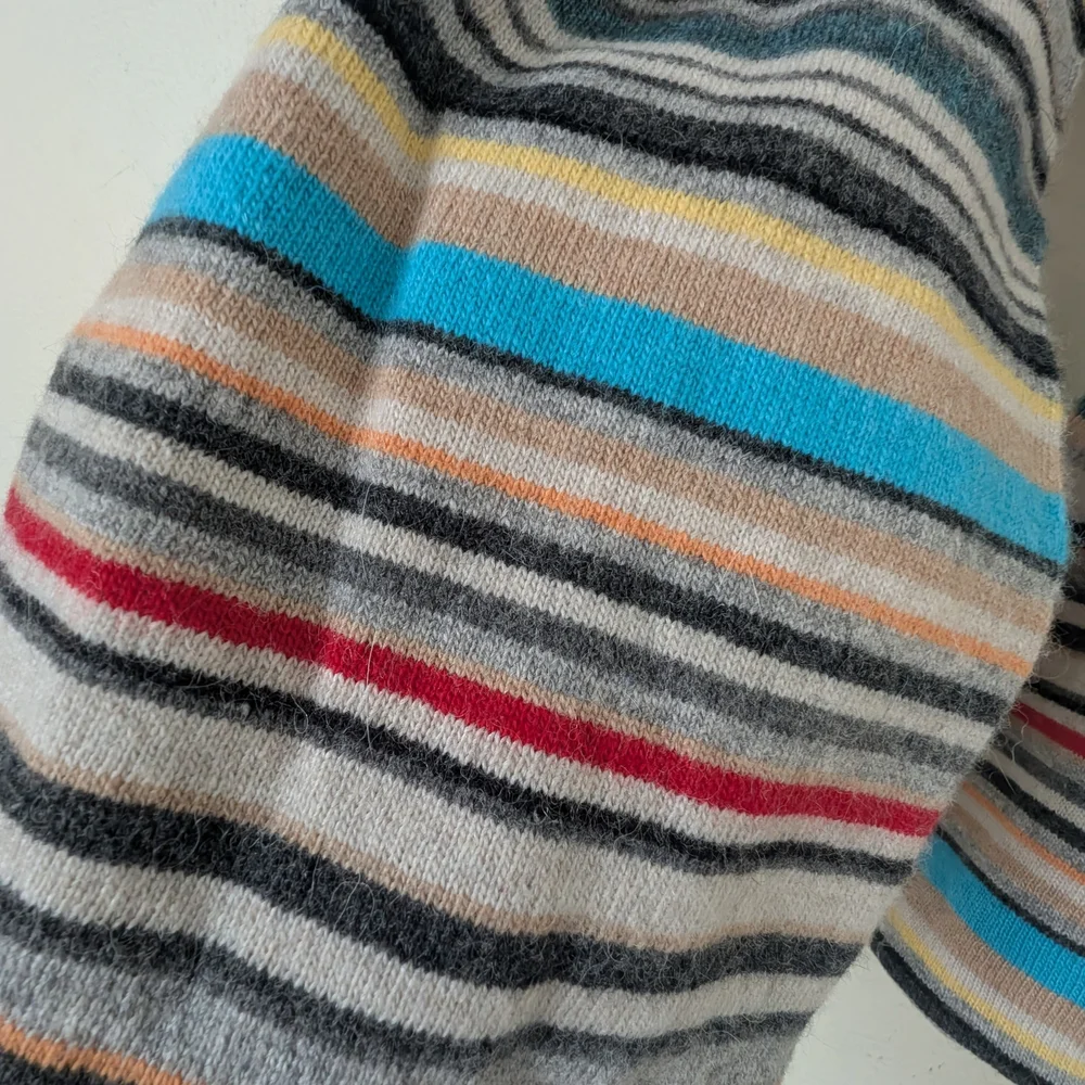 Paul Smith Colorful Striped Knit Scarf